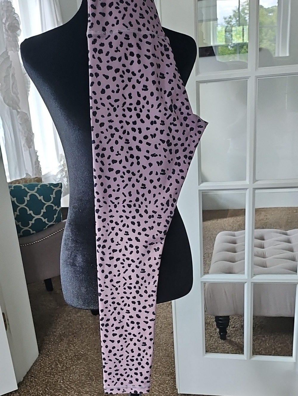 ZYIA Active Lavender Leopard Leggings